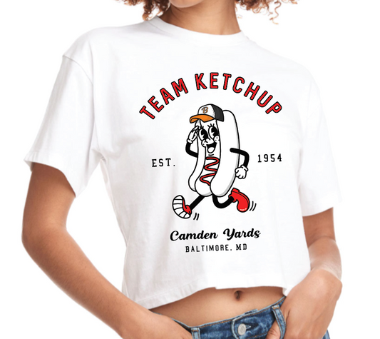 Condiment Race Cropped Tee